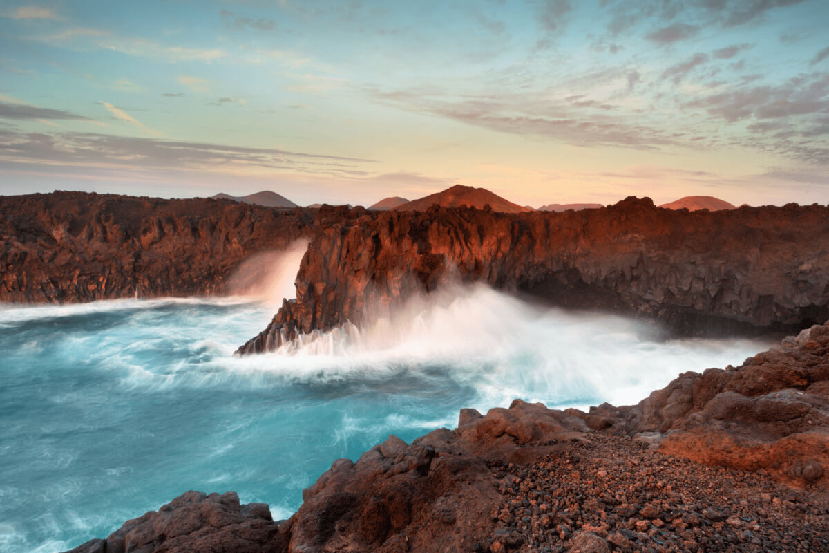 Los hervidoros en Lanzarote